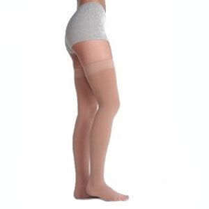 Thigh w/Sil Border, Open Toe, Reg, Size 2, Beige 1 Each