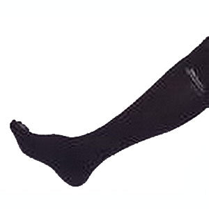 Soft, Knee High, Open Toe, 30-40, Sz 5, Reg, Black 1 Each