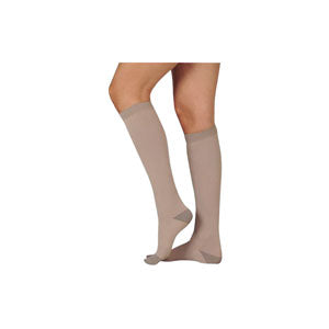 Juzo Silver Soft Knee-High with Silicone Border, 30-40 mmHg, Full Foot, Short, Beige, Size 4 1 Each
