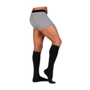Juzo Dynamic Cotton for Men Knee-High, 30-40, Full Foot, Black, Size 3 1 Each