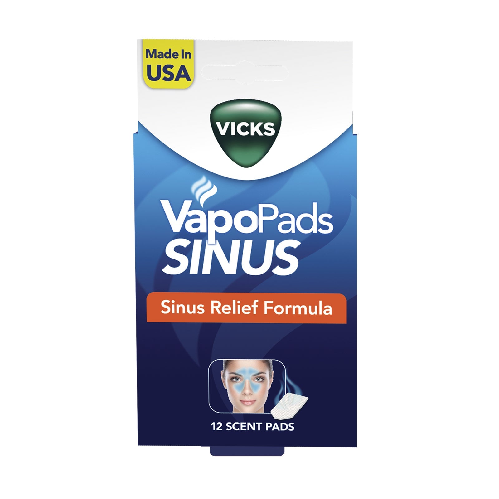 Vicks Vapopads Sinus Relief Formula, 12 Scent Pads 12 Box