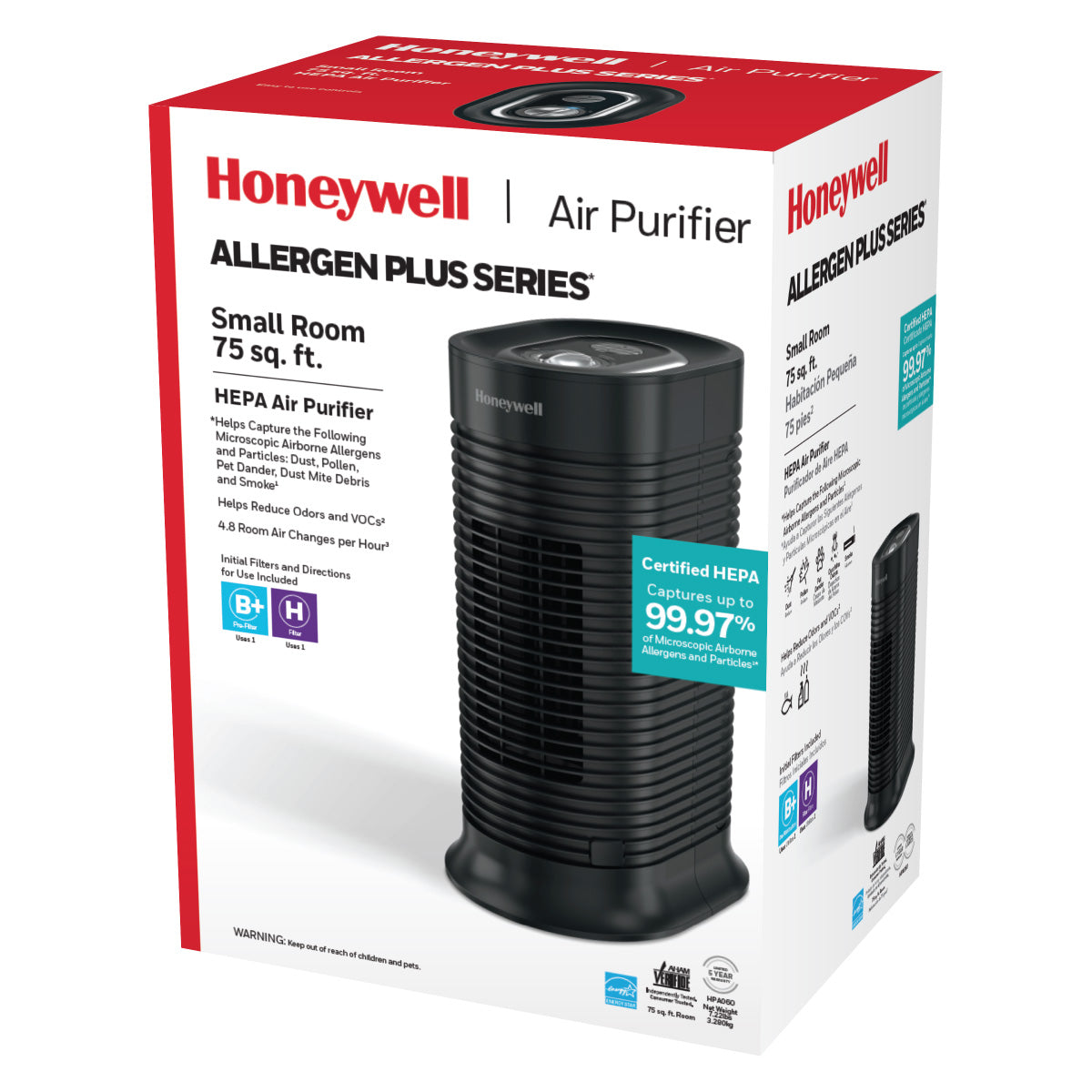 True HEPA Compact Tower Air Purifier 1 Each