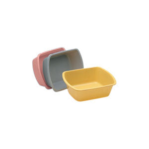 Wash Basin, Rectangular, 6 Qt, Rose 1 Each
