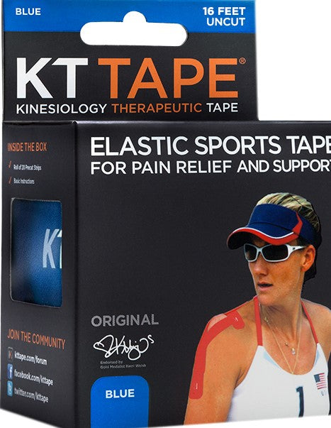 KT Tape Pro Uncut Single Roll, Blue, 16 Ft 1 Box
