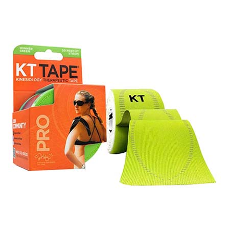 KT Synthetic Pro Tape, 2" x 10", Winner Green 20 Box