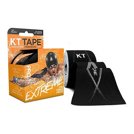 KT Tape Extreme Pro, 4" x 4", Black 20 Box