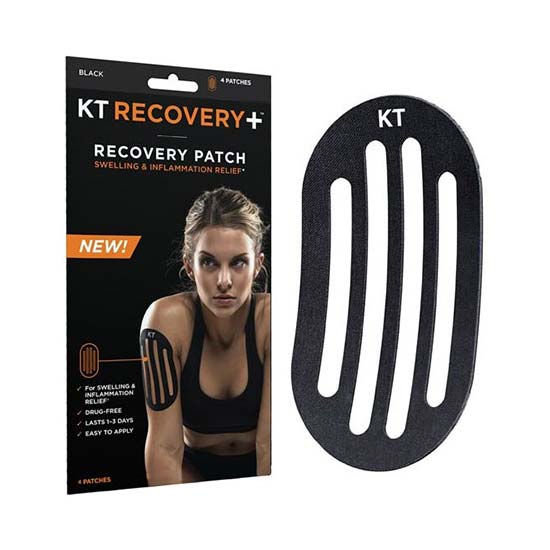 KT Tape Recovery+ Patch, Black 4 Box