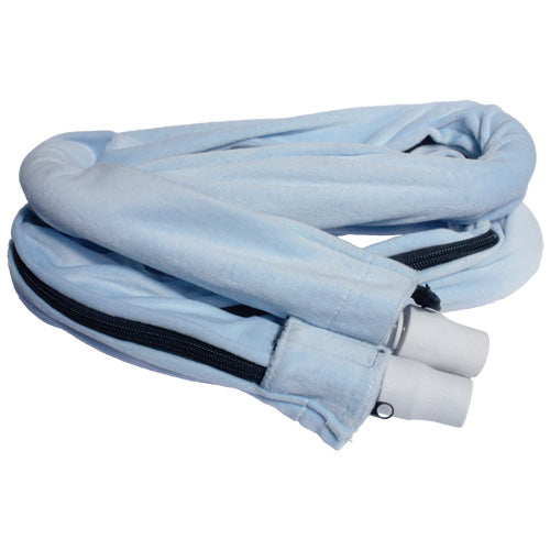 Comfort CPAP Tubing Cover with Zipper, Velour, Light Blue 1 Each