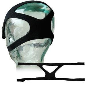 CPAP Universal 4-point Headgear with Straps, Unisize, Black 1 Each