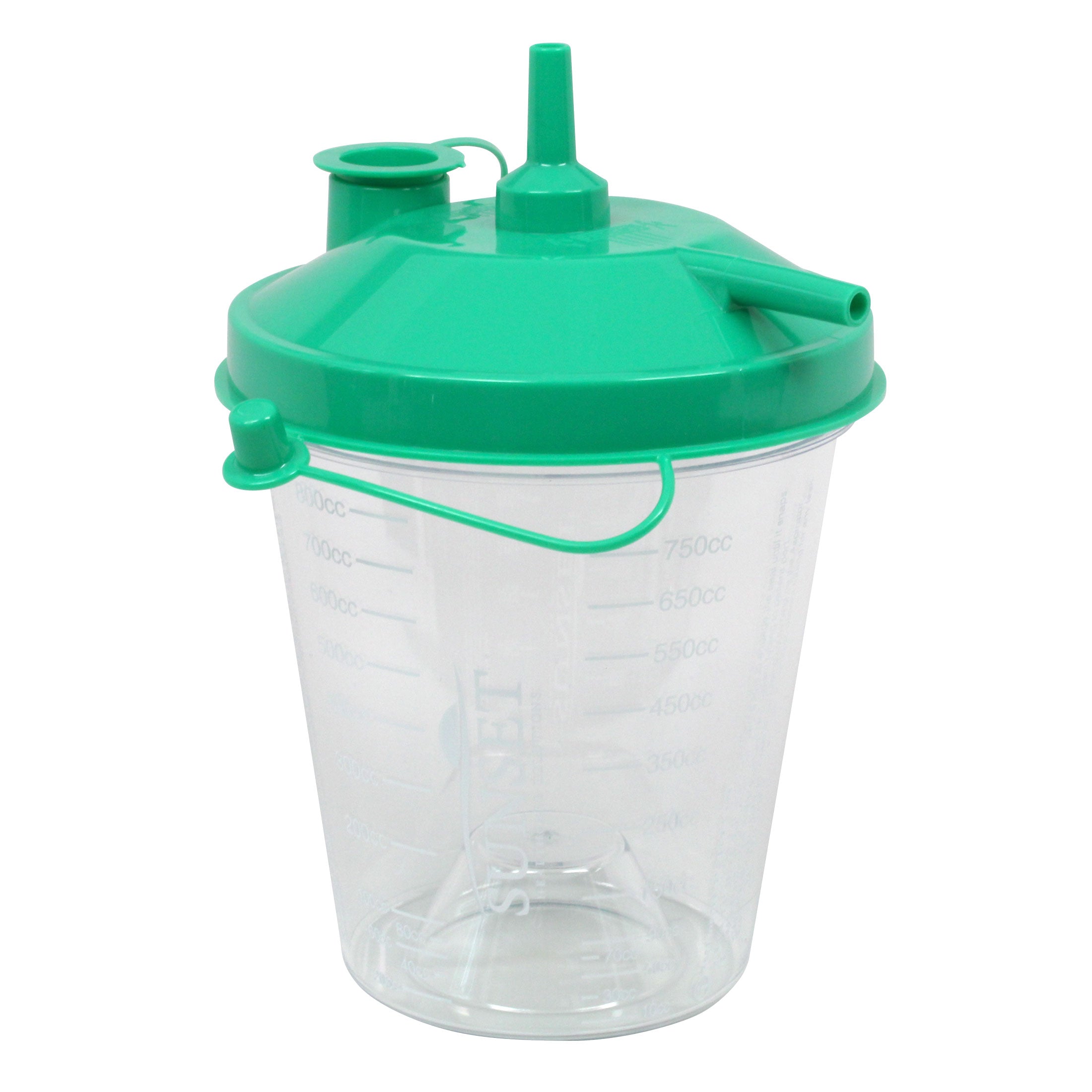 Sunset Healthcare Solutions Disposable Suction Canister with Float Valve Shutoff, 800cc 1 Each