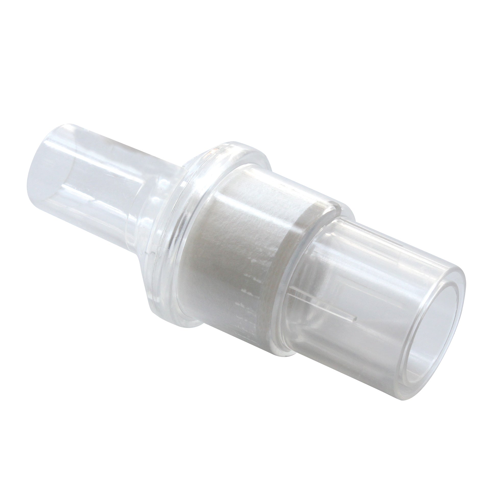 Sunset Healthcare Solutions Inline HME with Gas Sampling Port, Small Volume