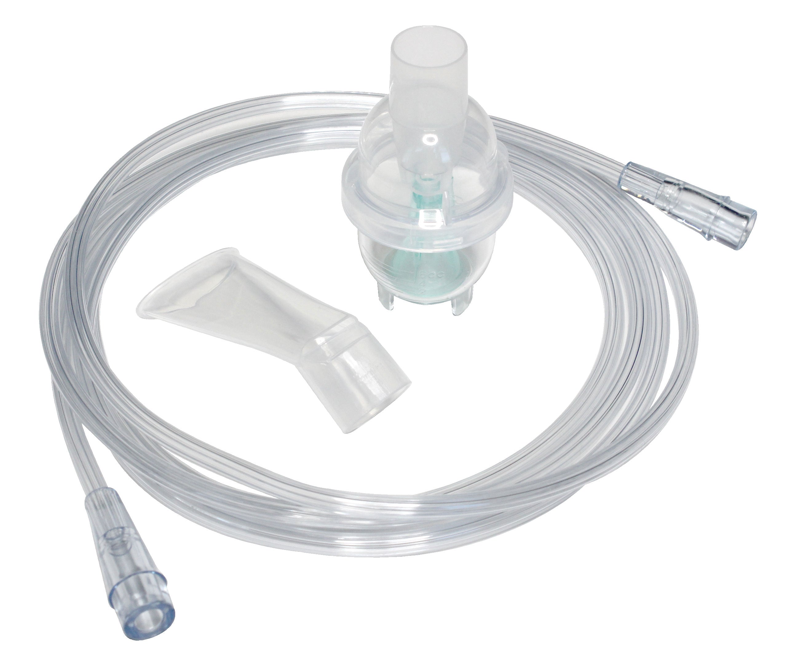 Sunset Healthcare Solutions Disposable Nebulizer Kit with Angled Mouthpiece, Jet Nebulizer and 7ft O2 Tubing 1 Each