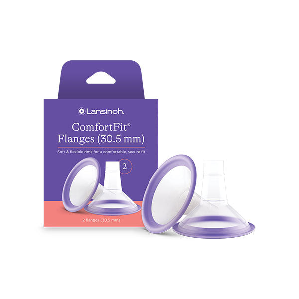 Lanisoh ComfortFit Breast Pump Flanges, 30.5mm, 2-Pack 1 Each