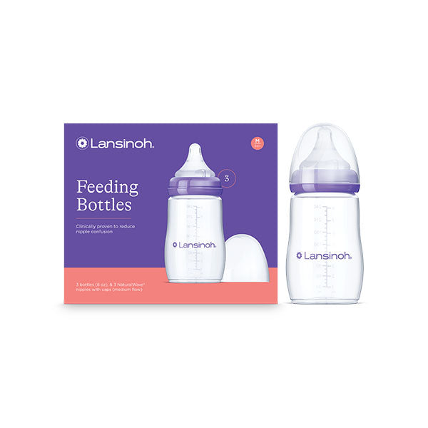 Lansinoh Breastmilk Storage Bottles, 8 oz 3 Pack