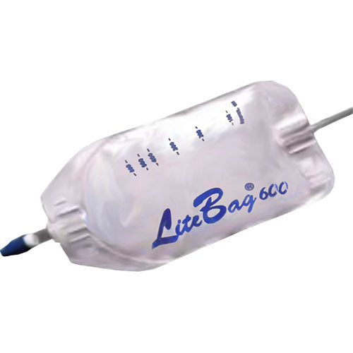 Litebag Gravity Drainage Bag, 600Ml 20" Tubing 1 Each