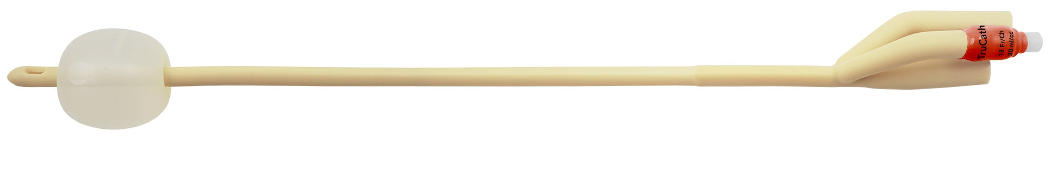 TruCath Silicone-Elastomer Coated Latex Foley Catheter, 3-Way, 20 Fr, 30 mL Balloon 1 Each