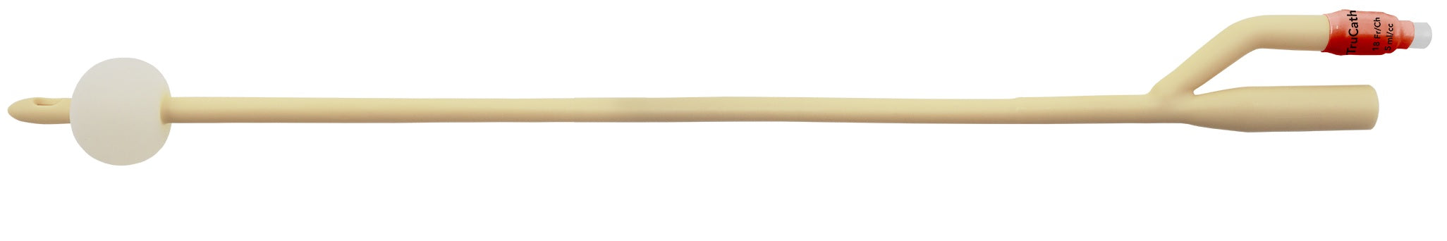 TruCath Silicone-Elastomer Coated Latex Foley Catheter, 2-Way, 22 Fr, 30 mL Balloon 1 Each