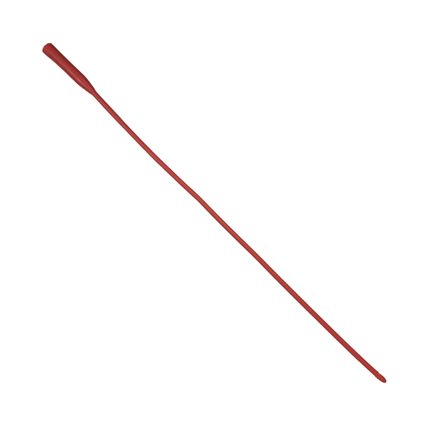 TruCath Red Rubber Intermittent Urethral Catheter, 16 Fr, 16'' Length