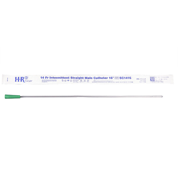 TruCath Intermittent Catheter, Soft PVC, 14Fr, 16" Length