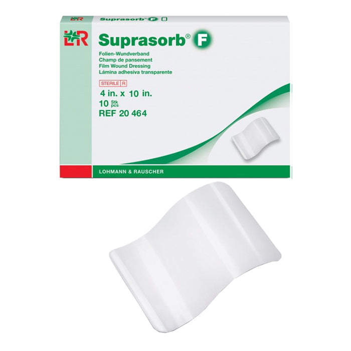 Suprasorb F Transparent Film Dressing, 4" x 10" 10 Box
