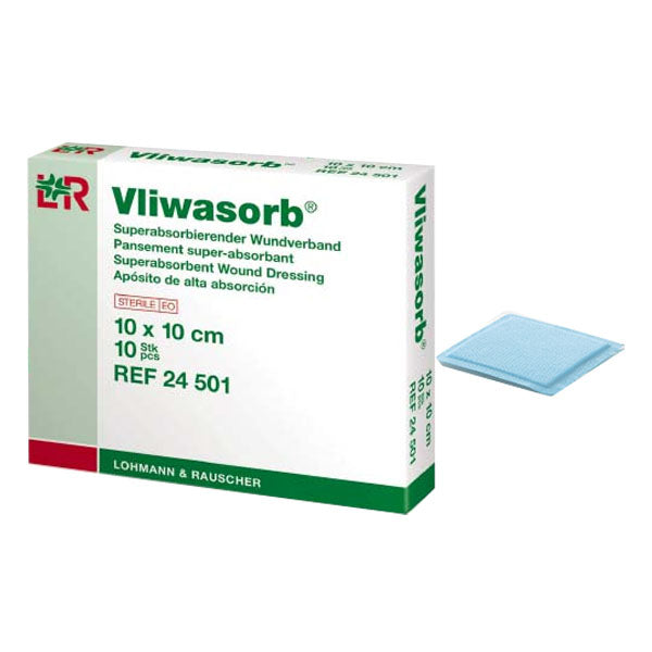 Vliwasorb Super Absorbant Dressing, 4" x 4" 10 Box