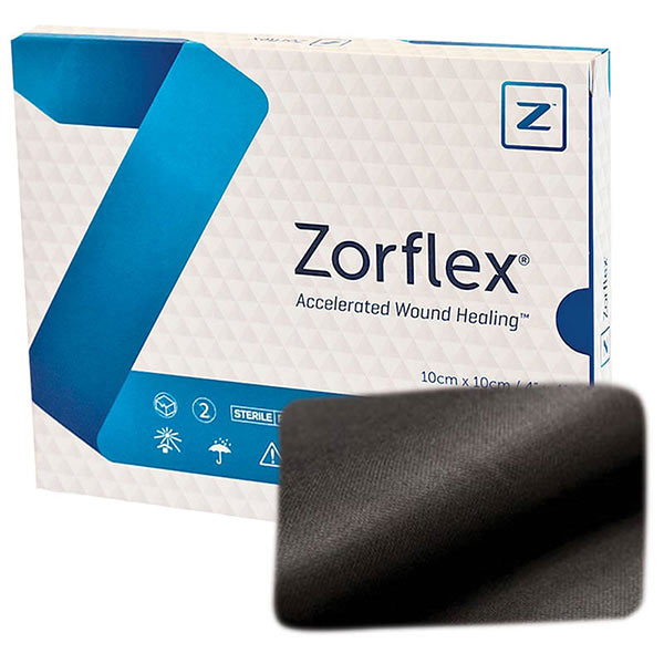 Zorflex Activated Carbon Wound Contact Dressing, 4" x 8" - Replacement item for LR140536