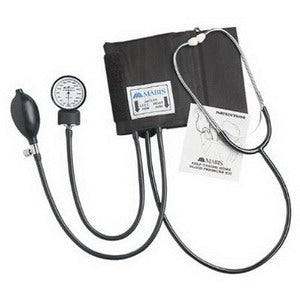 Manual Home Blood Pressure Kit with Attached Stethoscope 1 Each