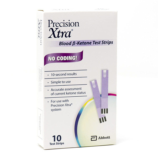 Precision Xtra End/Top Fill Blood Ketone Strip 10 Box