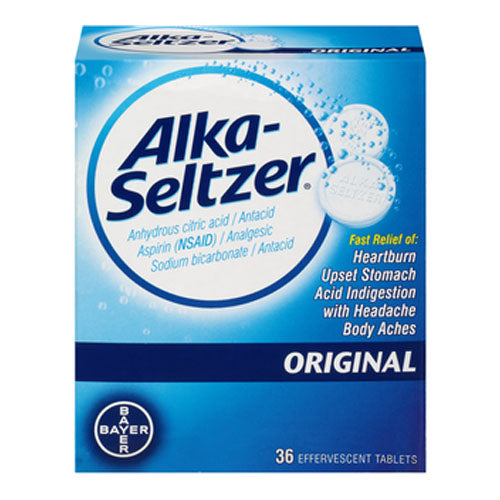 Alka-Seltzer Original with Aspirin 36 ct 1 Box
