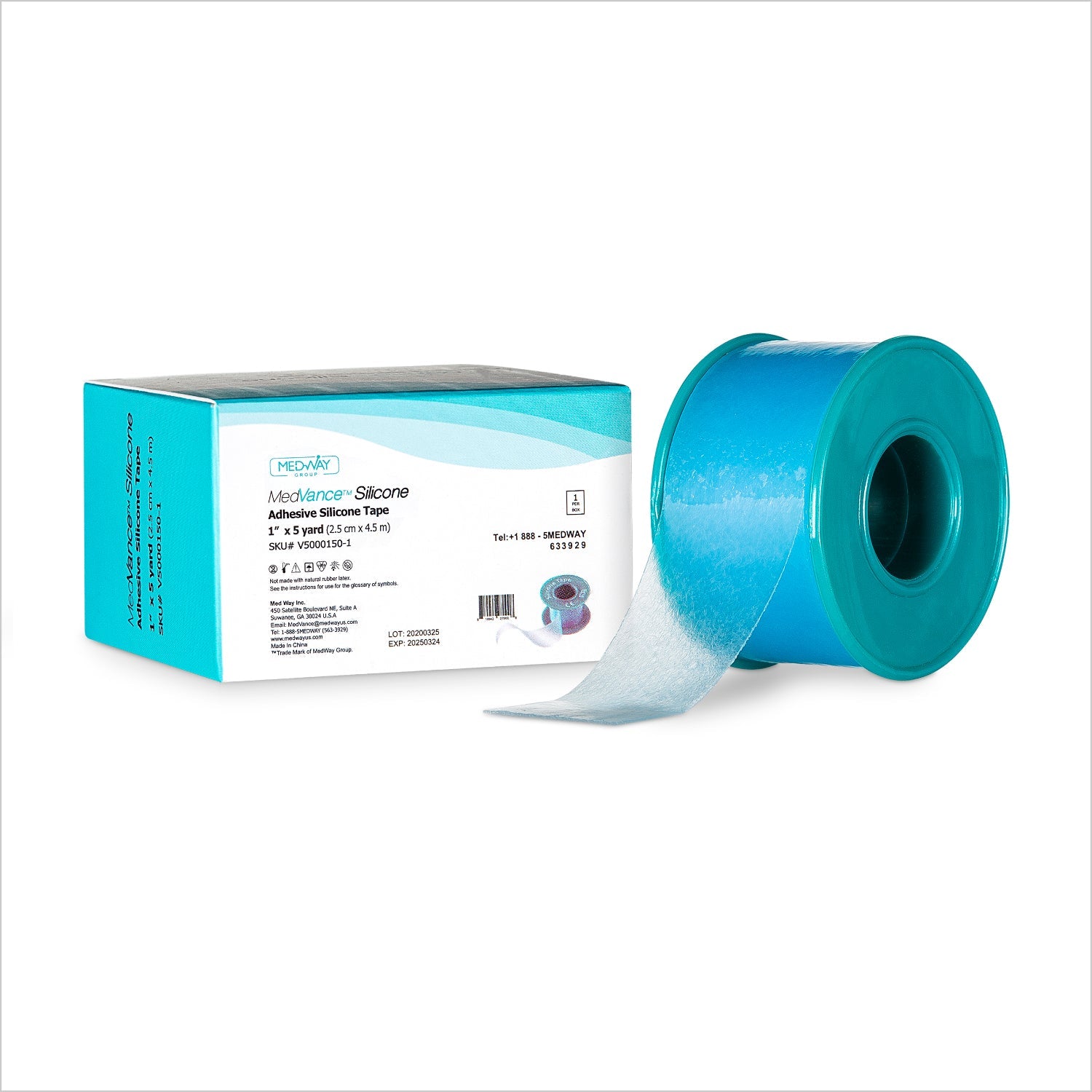 MedVance Silicone Tape, 1" x 5 yds 1 Box