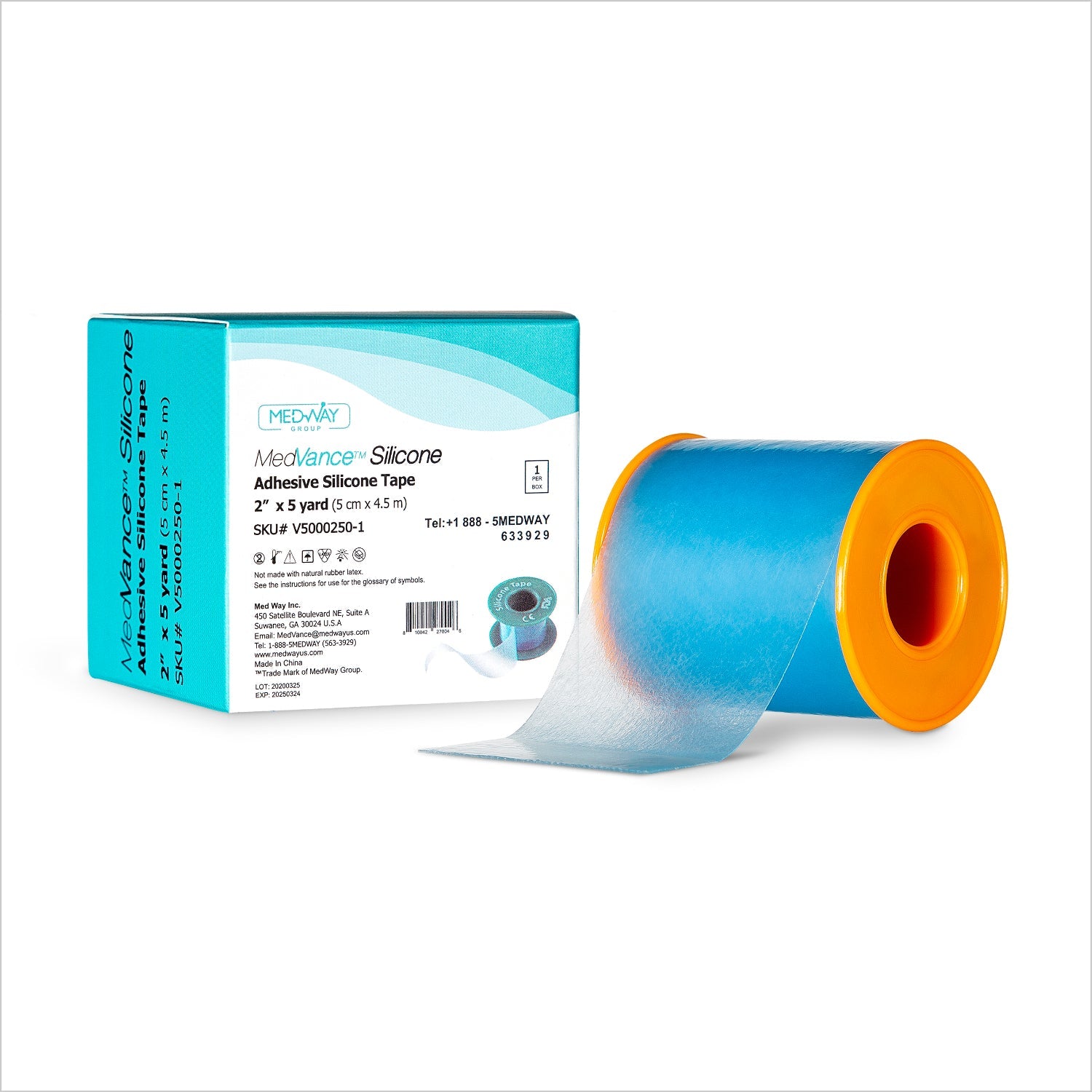 MedVance Silicone Tape, 2" x 5 yds 1 Box