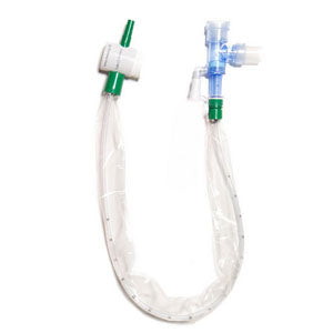 KIMVENT Turbo-Cleaning Closed Suction Catheter, Double Swivel Elbow, 12 fr 1 Each