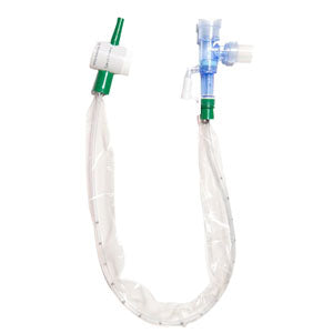 Closed Suction Catheter, Turbo-Cleaning, Double Swivel Elbow, 14 fr, Green 1 Each