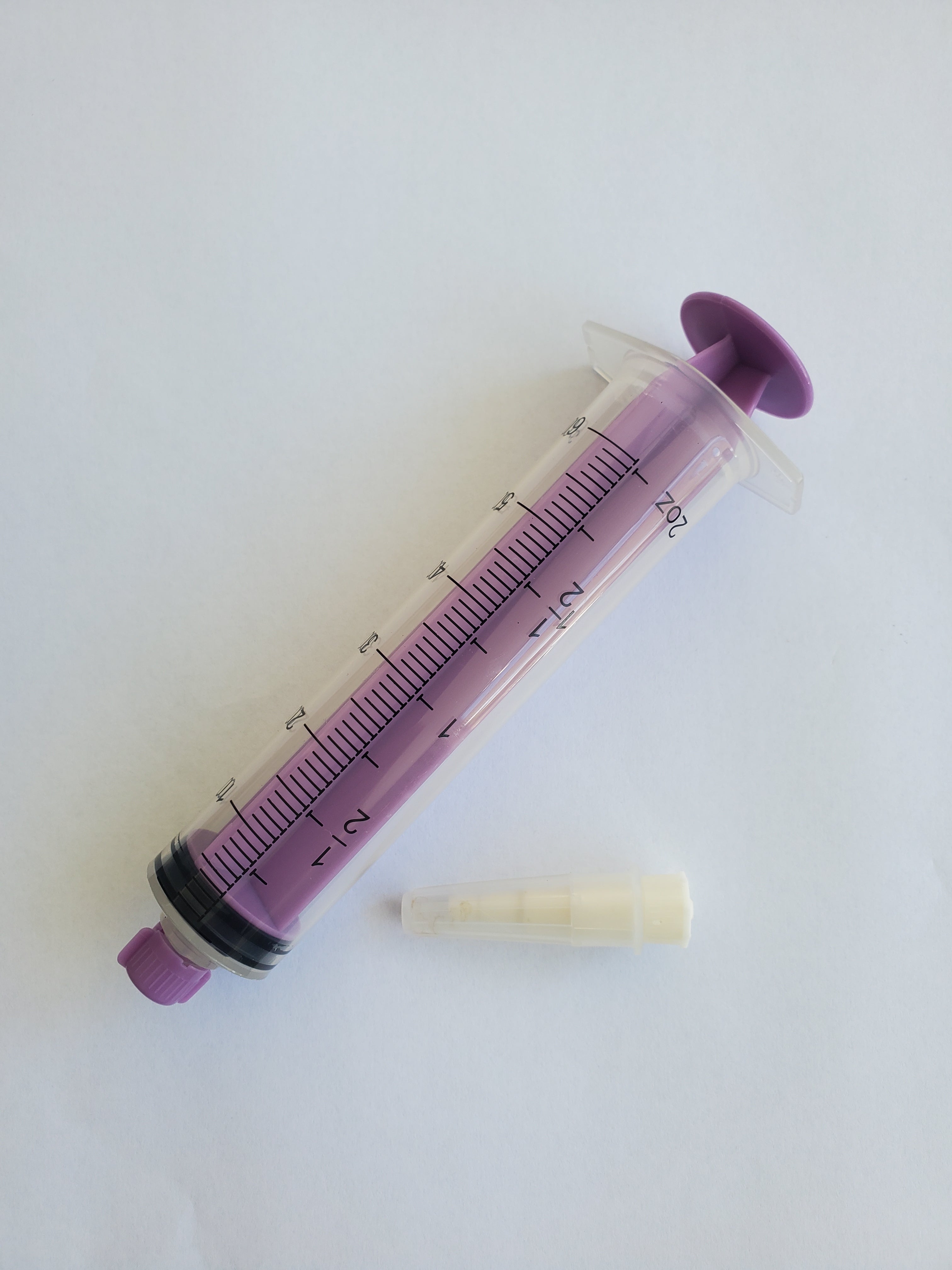AMSure 60 mL Flat Top Piston Syringe with ENFit Tip 1 Each