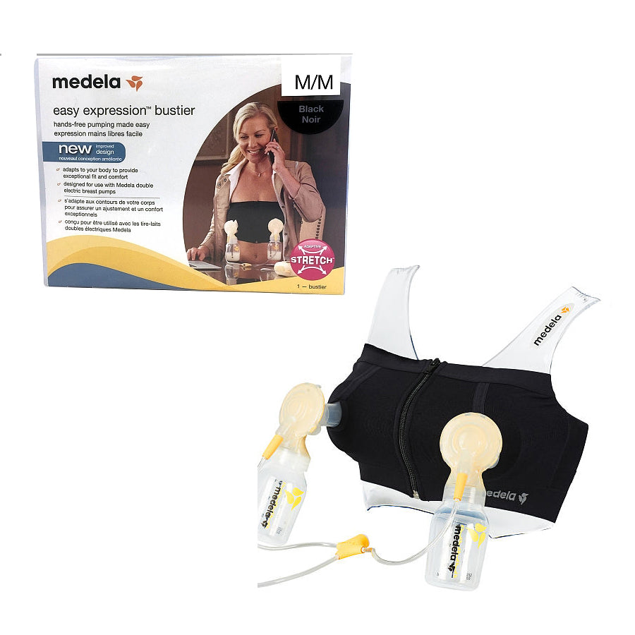 Medela Easy Expression Bustier, Medium, Black 1 Each