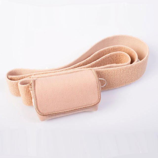 Waist-It Pouch with Elastic Straps, Beige 1 Each