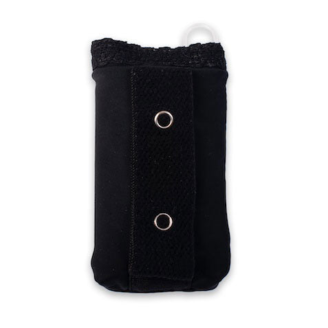 Bra Pouch For MiniMed Insulin Pump, Black 1 Each