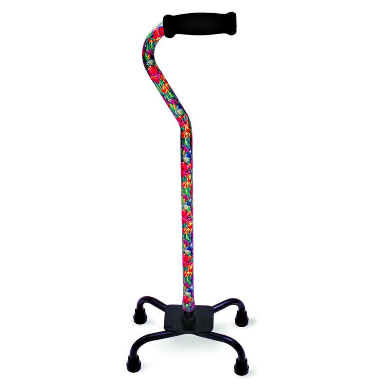Small Base Quad Cane, Summer Garden 1 Each