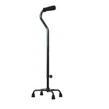 Small Base Quad Cane, Green Gray Pebble 1 Each