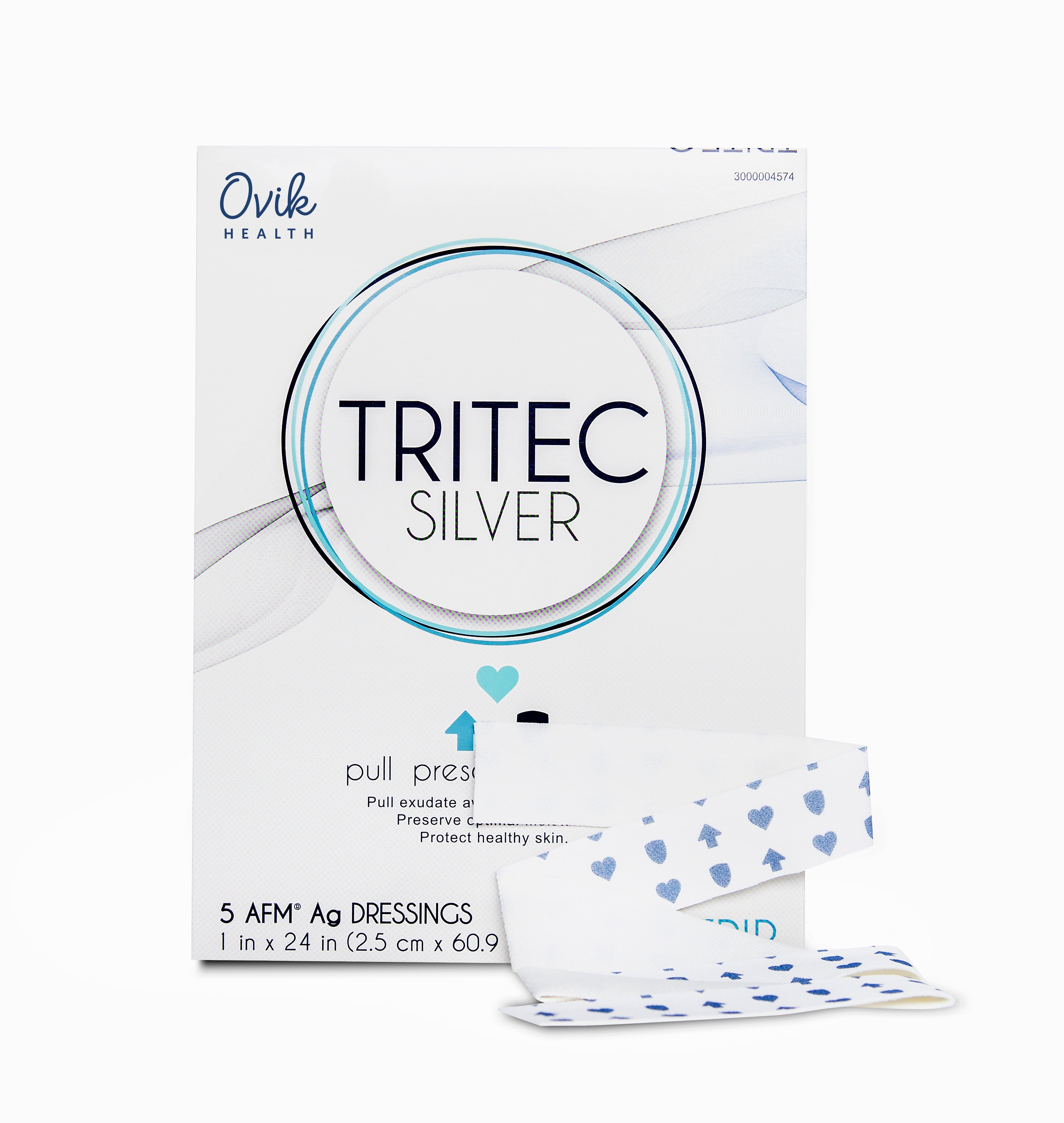 OVIK Health TRITEC Silver Contact Layer Dressing, 1" x 24"