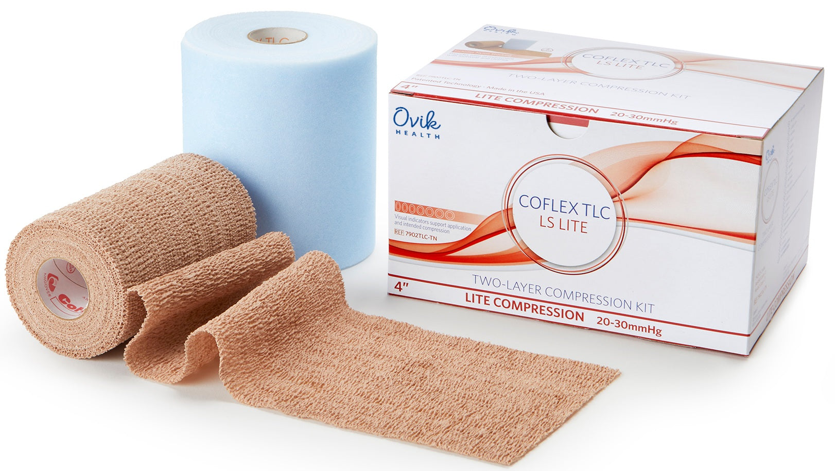 CoFlex TLC Long Stretch Lite Compression Bandage, 4" 1 Box