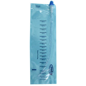 EZ-Advancer Closed System Intermittent Catheter, 14 Fr, 16" Length, 1500 mL Collection Bag, Privacy/Disposal Bag