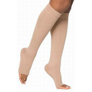 Forte 40-50mmHg, Extra Wide Calf, Open Toe, Beige, Size 7 1 Each