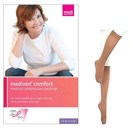 Mediven Comfort Calf, 20-30, Extra Wide, Closed, Natural, Size 4 1 Each