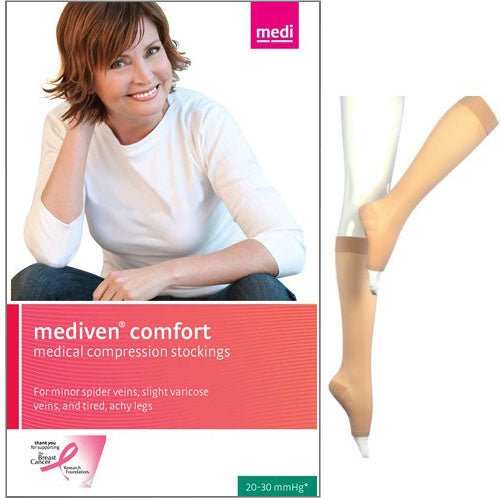 Mediven Comfort Calf, 20-30, Open, Wheat, Size 5 1 Pack