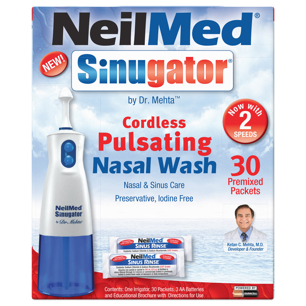 Sinugator Pulsating Nasal Wash Kit (30 Packets) 30 Each