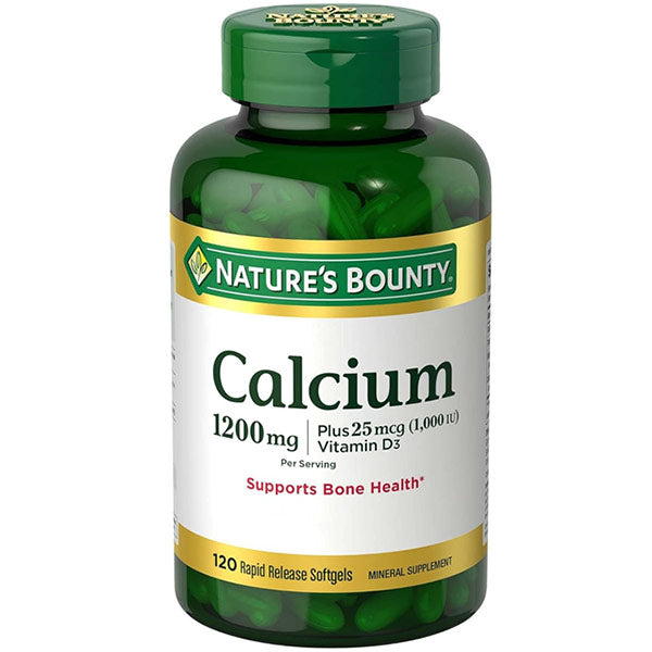 Nature's Bounty Absorbable Calcium with Vitamin D Softgels, 1200mg, 120 ct