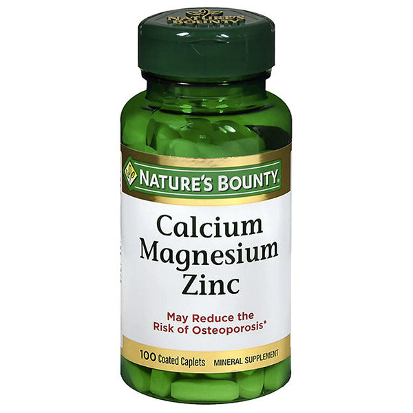 Nature's Bounty Calcium/Magnesium/Zinc, 100 ct 1 Each