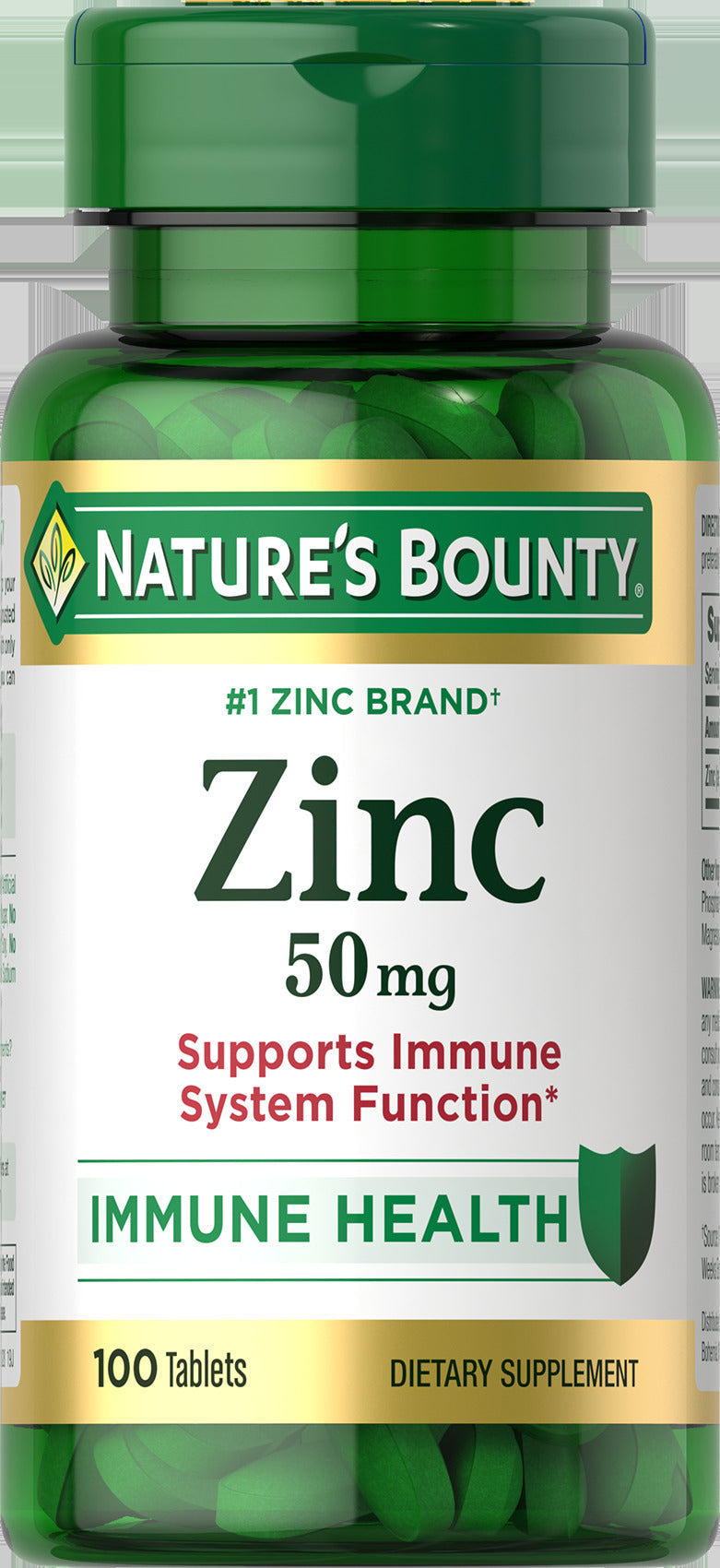 Nature's Bounty Zinc Caplets, 50mg, 100 ct 1 Each