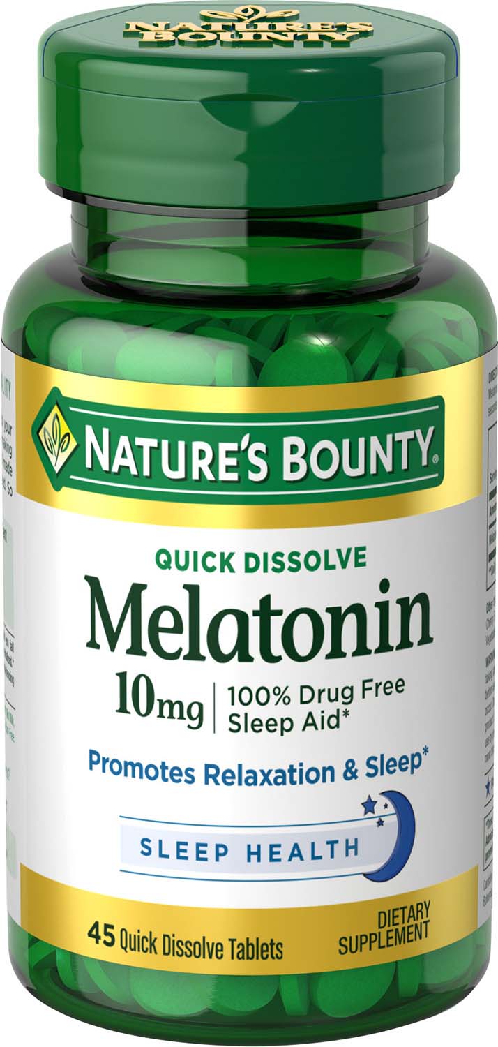 Nature's Bounty Melatonin Quick Dissolve Tablets, 10mg, 45 ct 1 Each